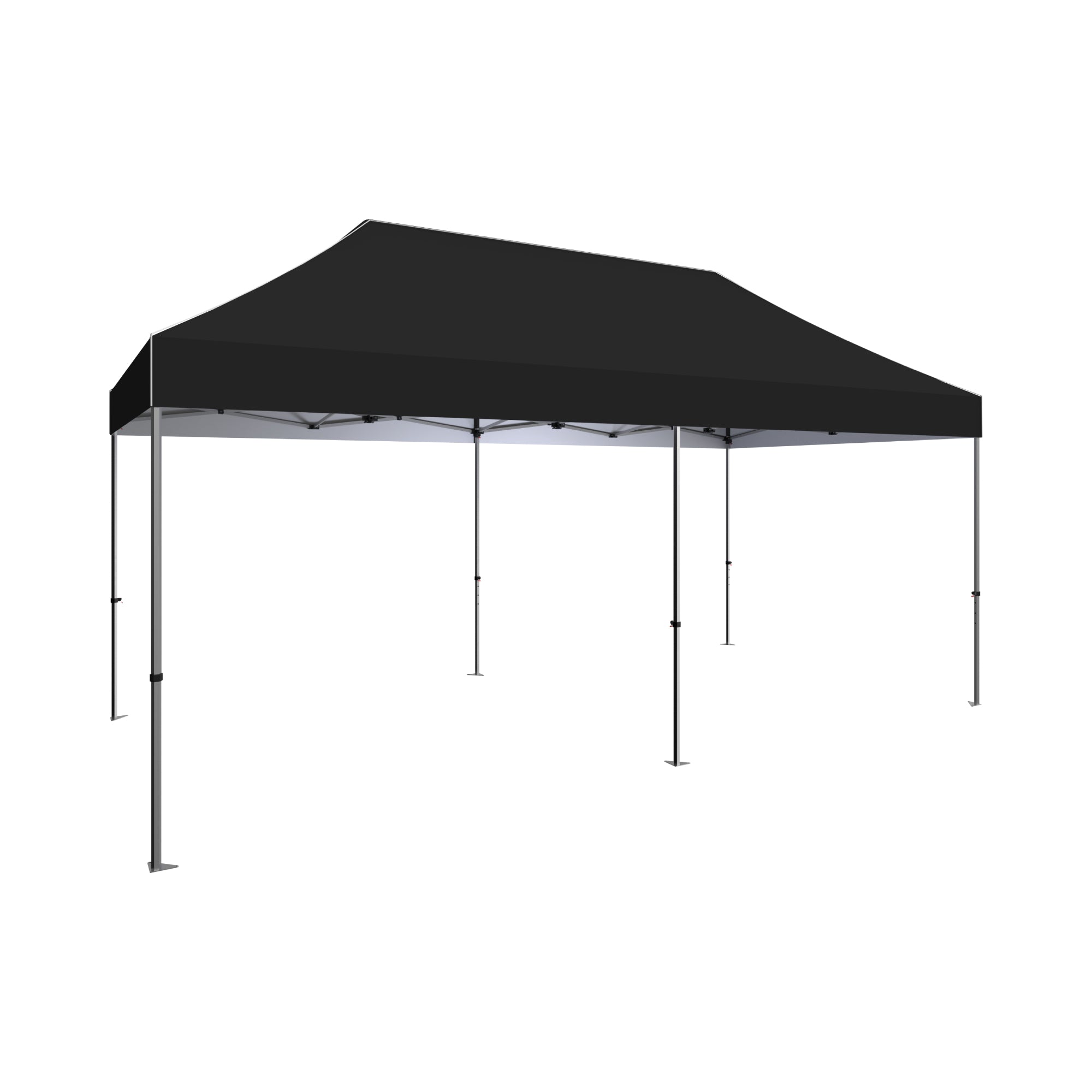 Large pop-up canopy tent with metal frame for trade shows, exhibitions, and special events