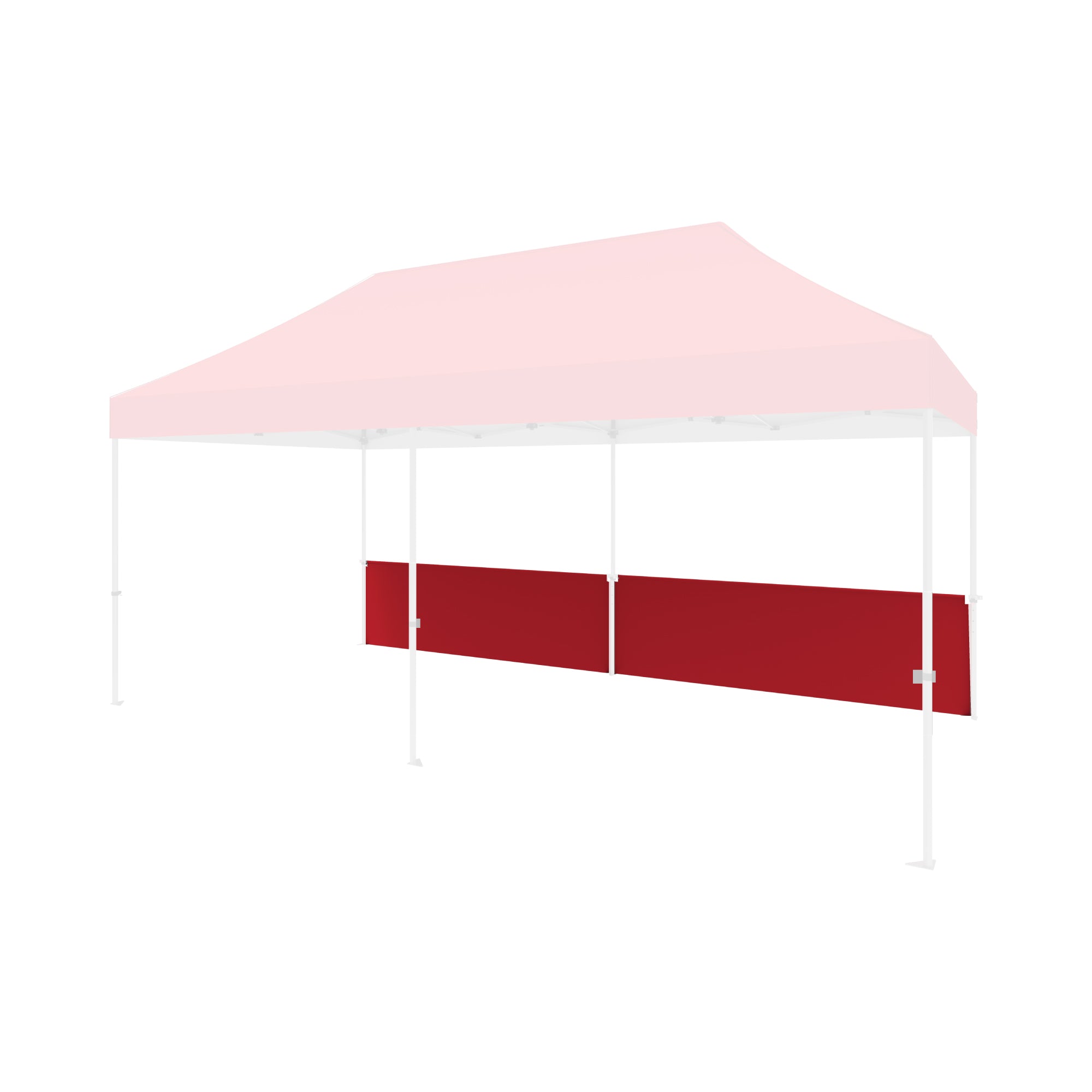 Trade show canopy tent with half solid panels ideal for exhibitions and outdoor events