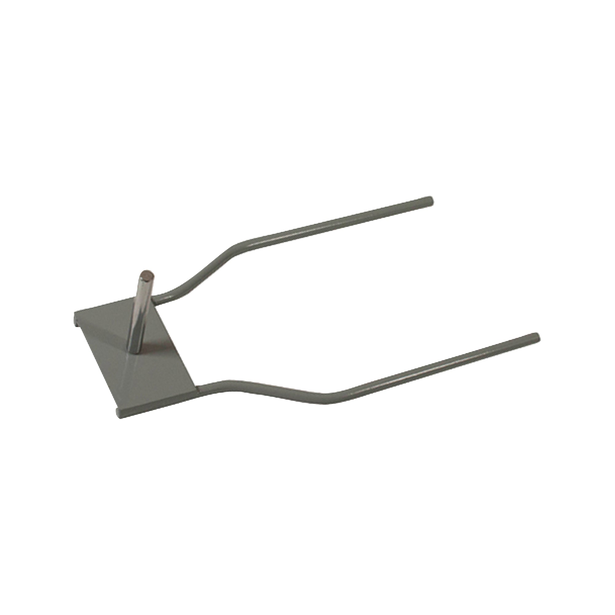 Metal display base frame with peg for trade show and exhibition signage setup