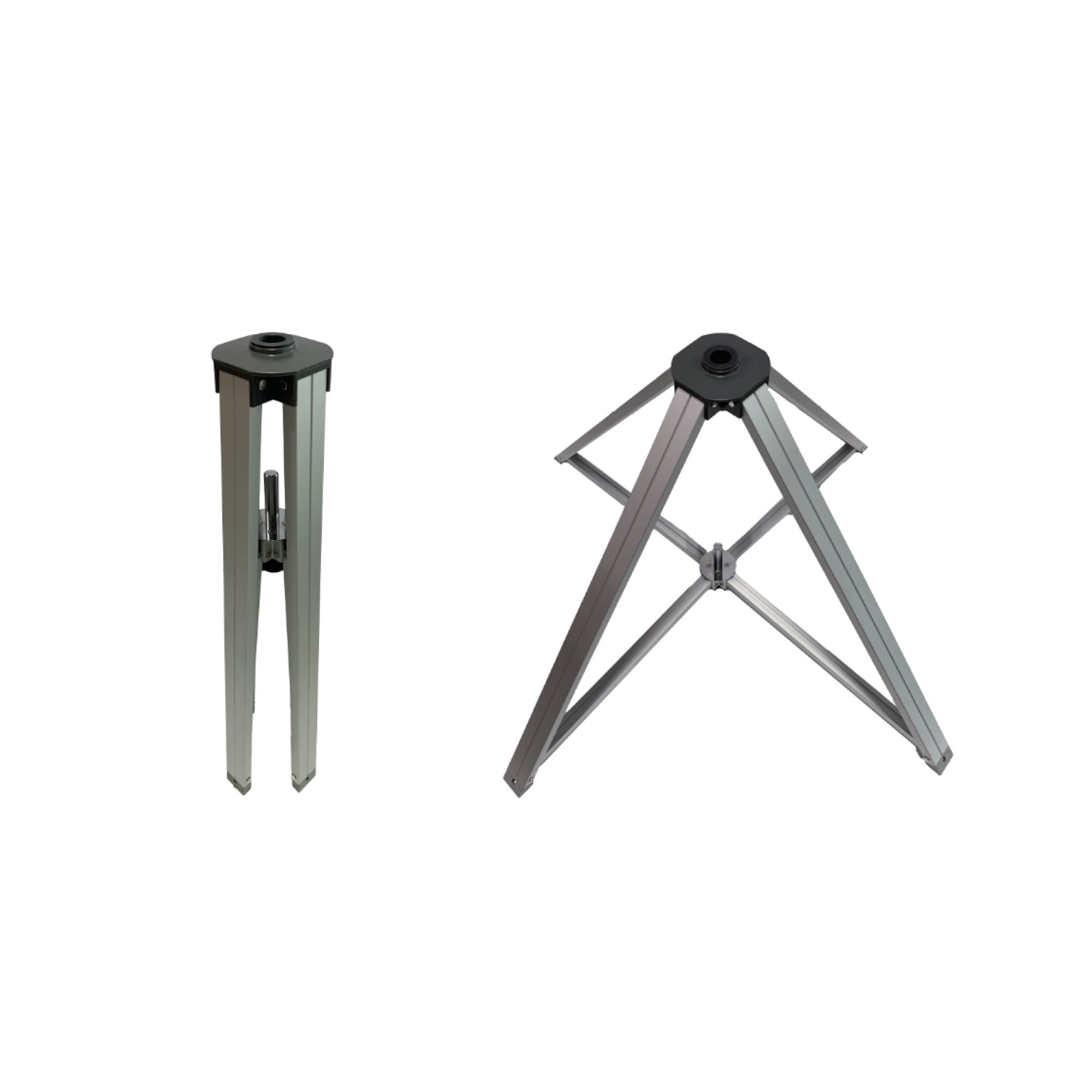 Collapsible large flagpole stands designed for trade shows, exhibitions, and special events display