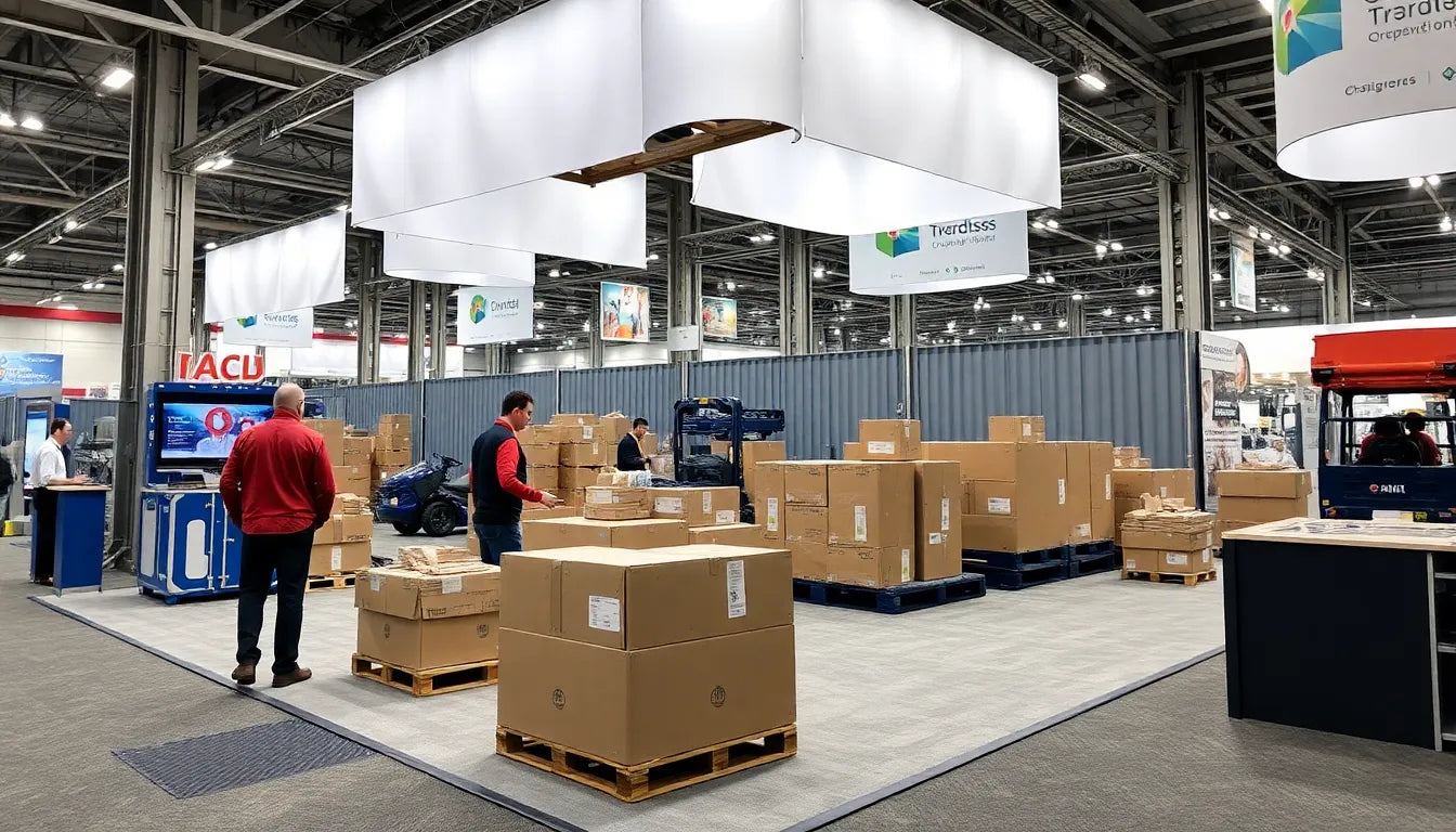 trade show display shipping logistics