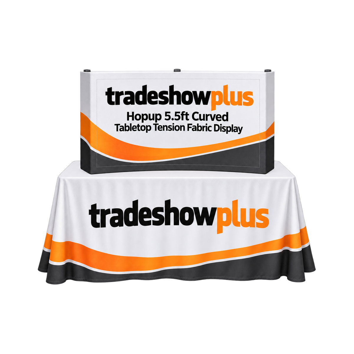Hopup 5.5ft Curved Tabletop Tension Fabric Display
