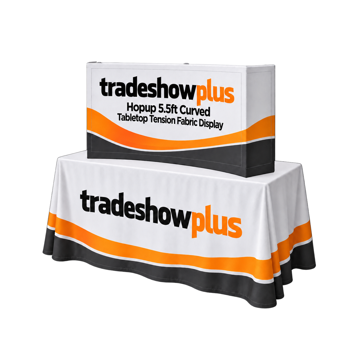 Hopup 5.5ft Curved Tabletop Tension Fabric Display