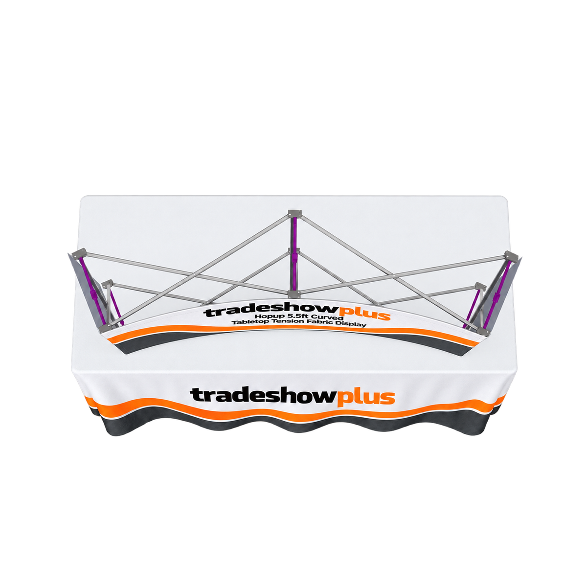 Hopup 5.5ft Curved Tabletop Tension Fabric Display