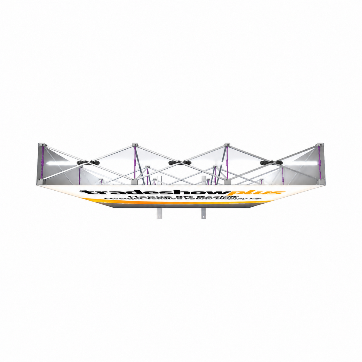 Hopup 8ft Backlit Straight Tension Fabric Display Kit