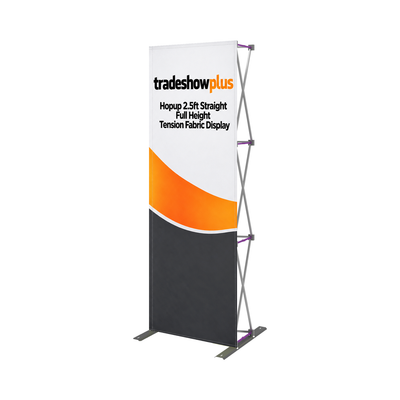 Hopup 2.5ft Straight Full Height Tension Fabric Display