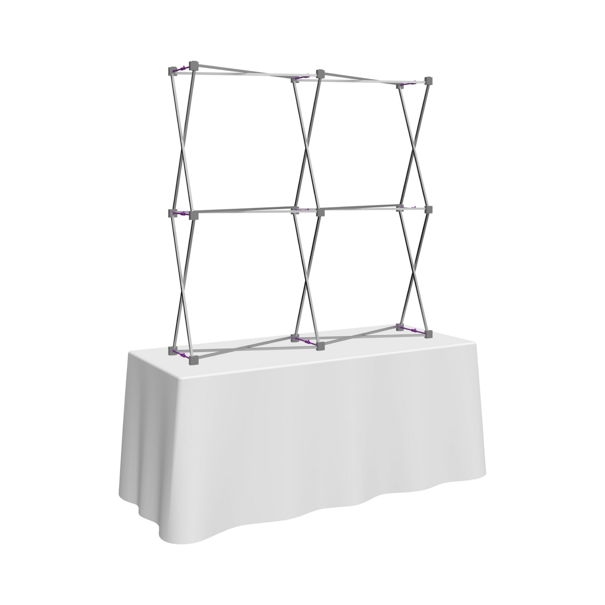 Hopup 5ft Straight Square Tabletop Tension Fabric Display