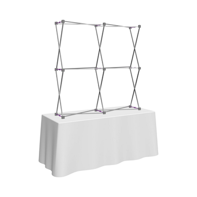 Hopup 5ft Straight Square Tabletop Tension Fabric Display