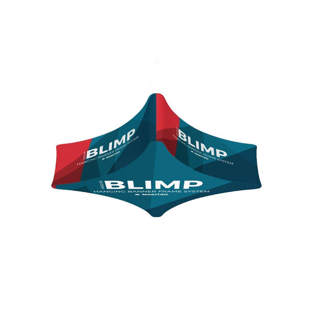 10ft Blimp Quad Curve (Graphics) - TradeShowPlus