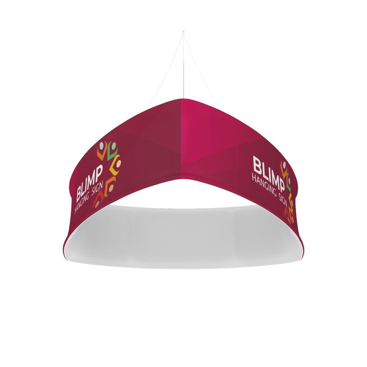 10ft Blimp Trio Curved Hanging Display - TradeShowPlus