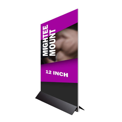 12 inch Mightee Mount tabletop sign holder for trade shows and exhibitions