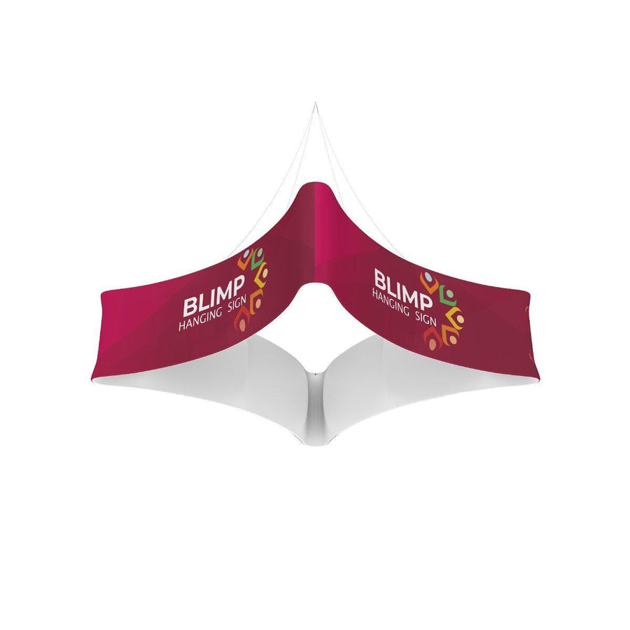 12ft Blimp Quad Curve Hanging Display - TradeShowPlus