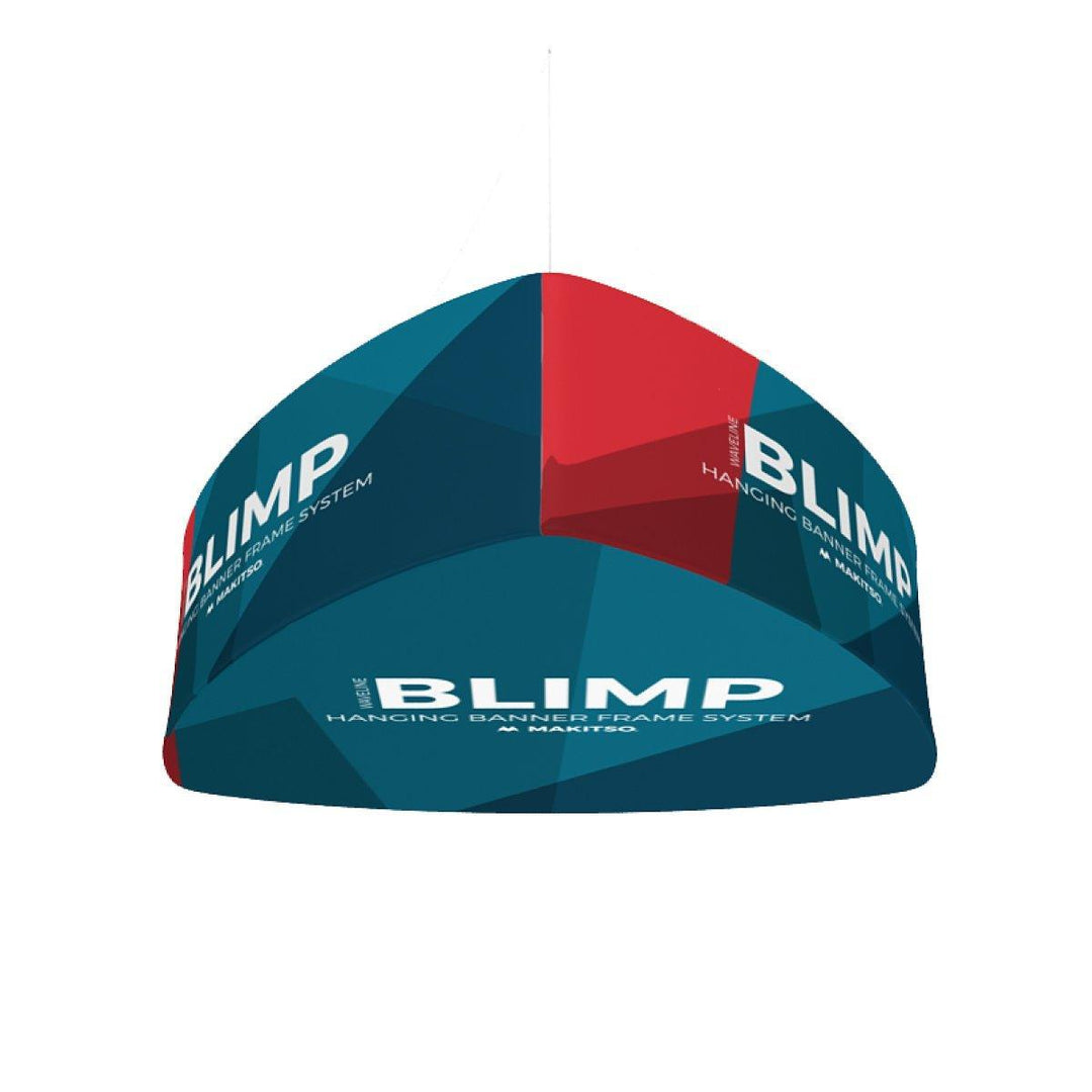12ft Blimp Trio Curved (Graphics) - TradeShowPlus