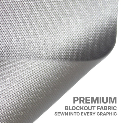 Close-up of premium blackout fabric textured for trade show and exhibition graphics
