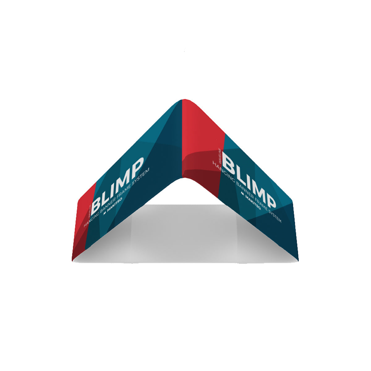 Hanging banner frame system suspended for trade shows and exhibitions