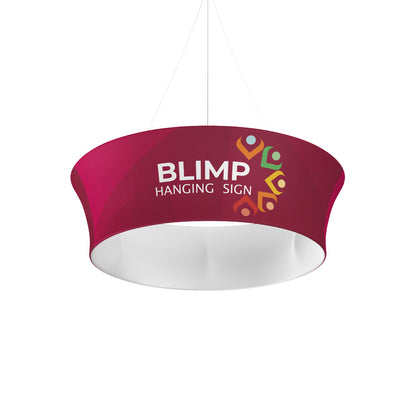 10ft Blackout Blimp Tapered Tube Hanging Display
