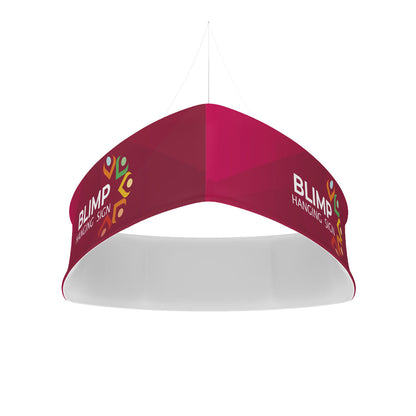 12ft Blackout Blimp Trio Curve Hanging Display