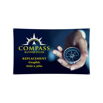 Compass 60in x 36in Banner Stand