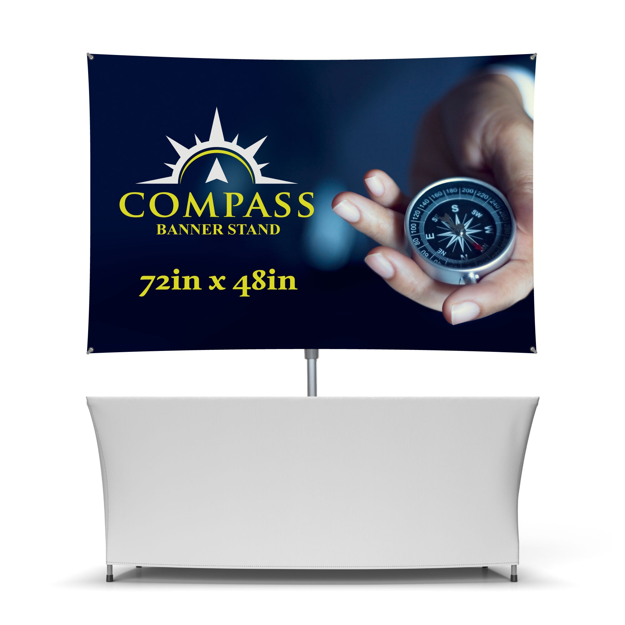 Compass 72in x 48in Banner Stand