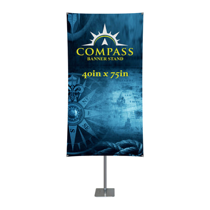 Compass 75in x 40in Banner Stand