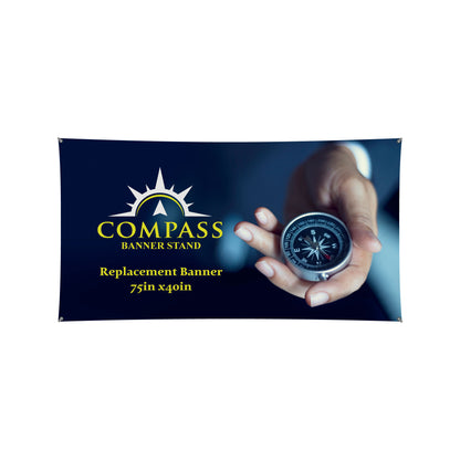 Compass 75in x 40in Banner Stand