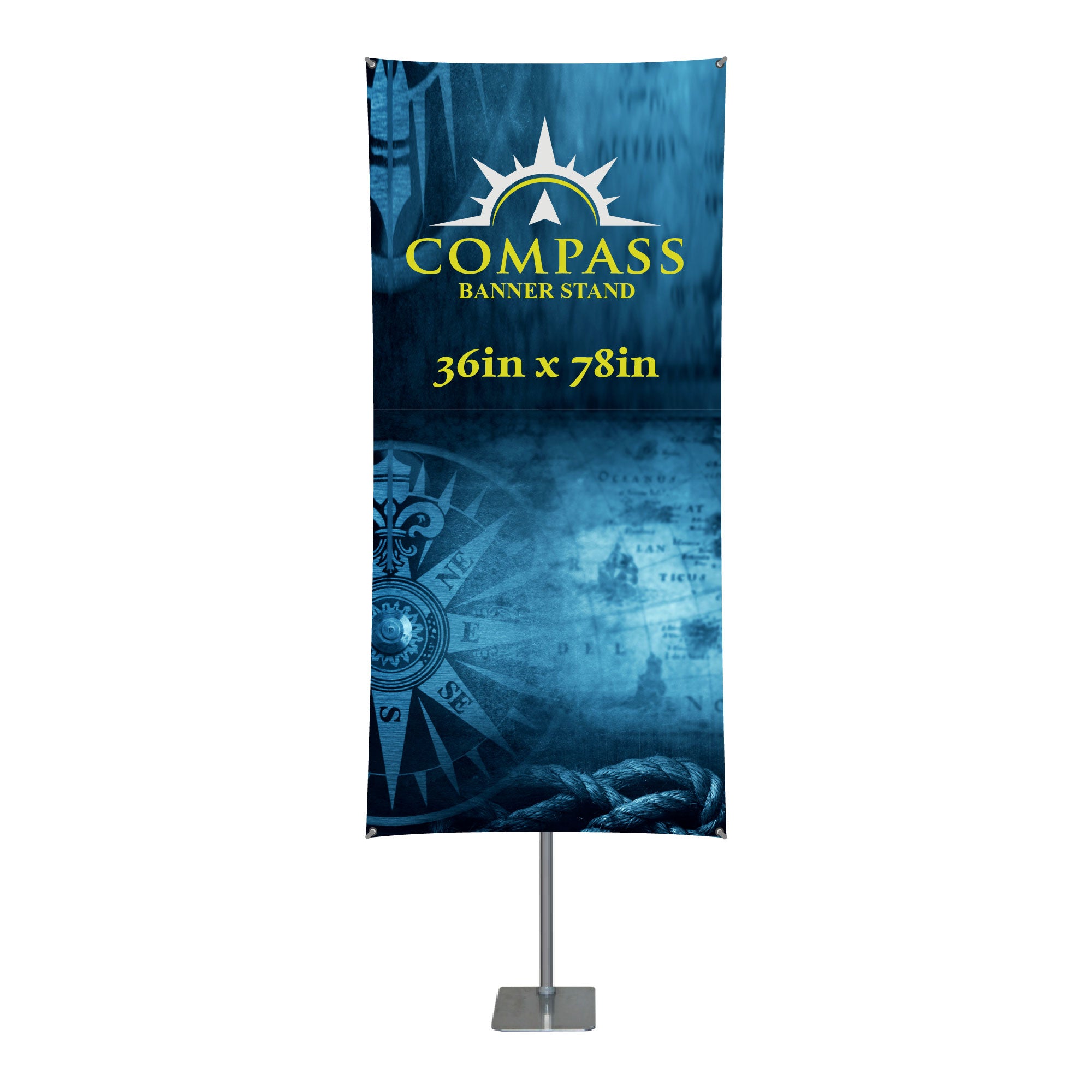 Compass 78in x 36in Banner Stand