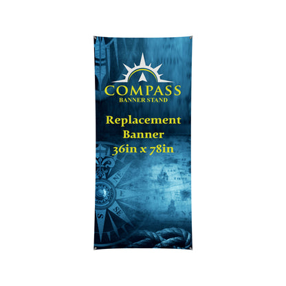 Compass 78in x 36in Banner Stand