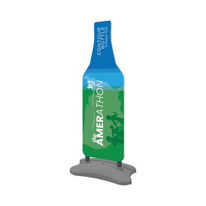 Contour Bottle Outdoor Sign - Water Base