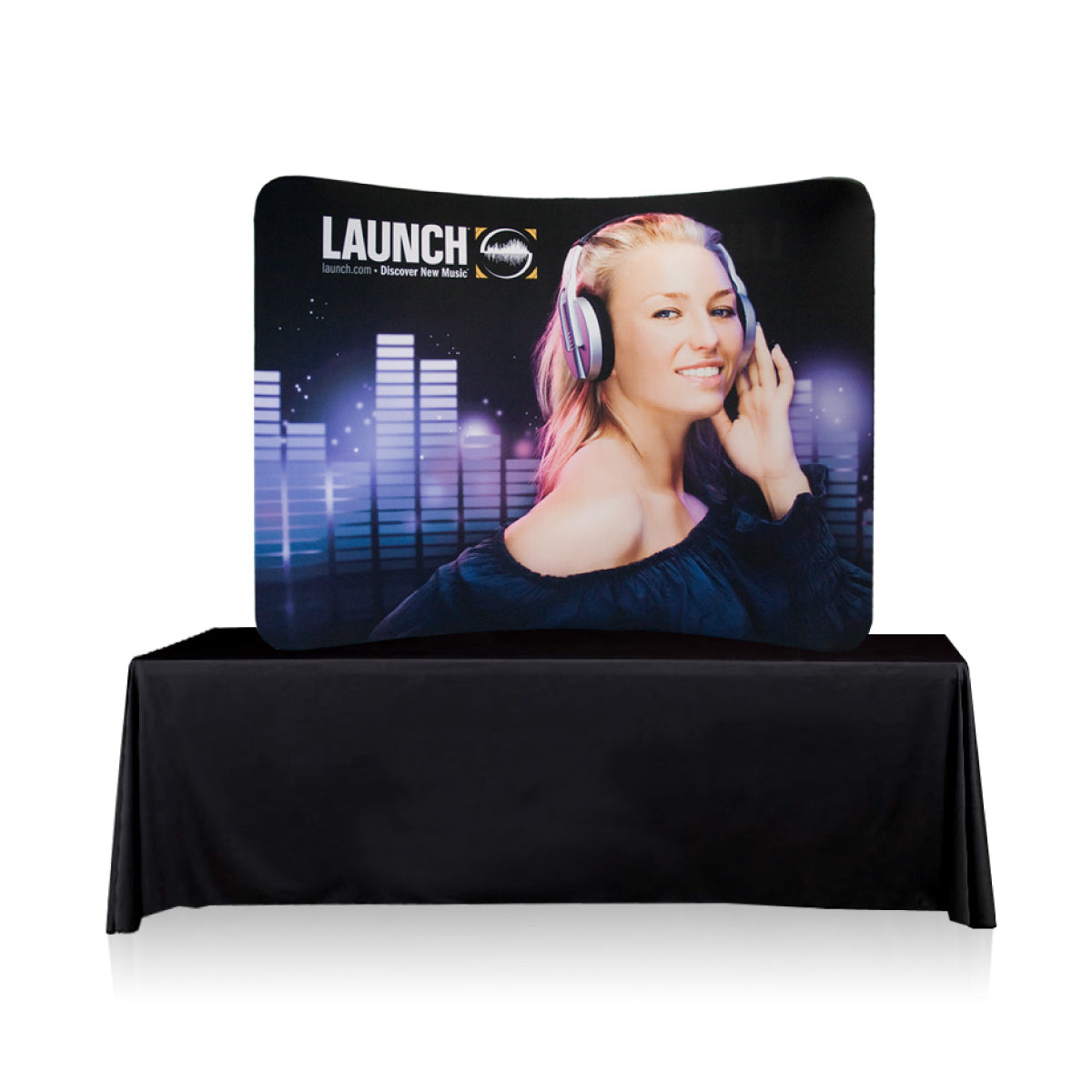 EZ Tube 8ft Curved Tabletop Display