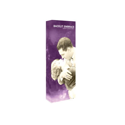 Embrace 2.5ft Backlit Full Height Push-Fit Tension Fabric Display
