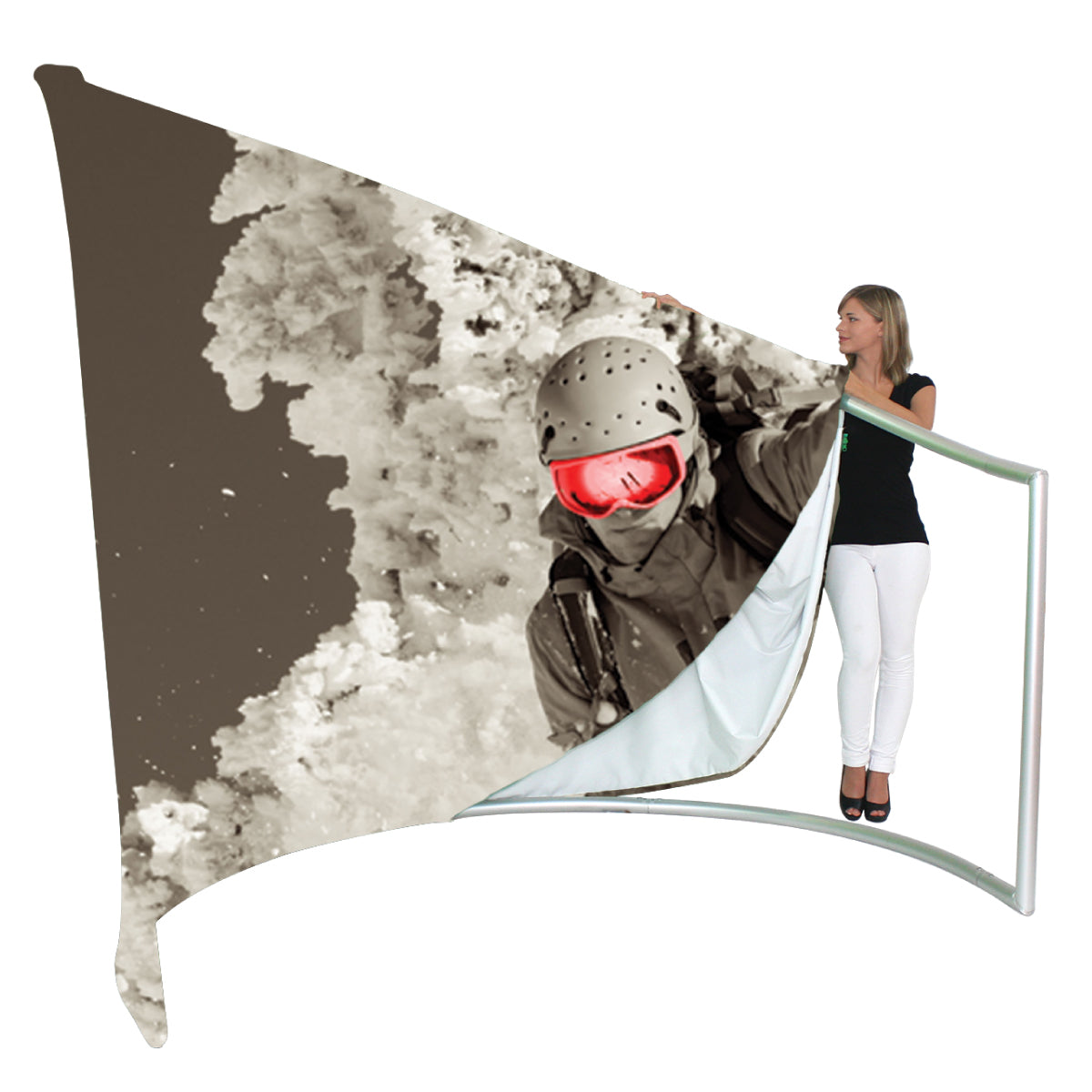 Formulate 8ft C-Shaped Tension Fabric Structure