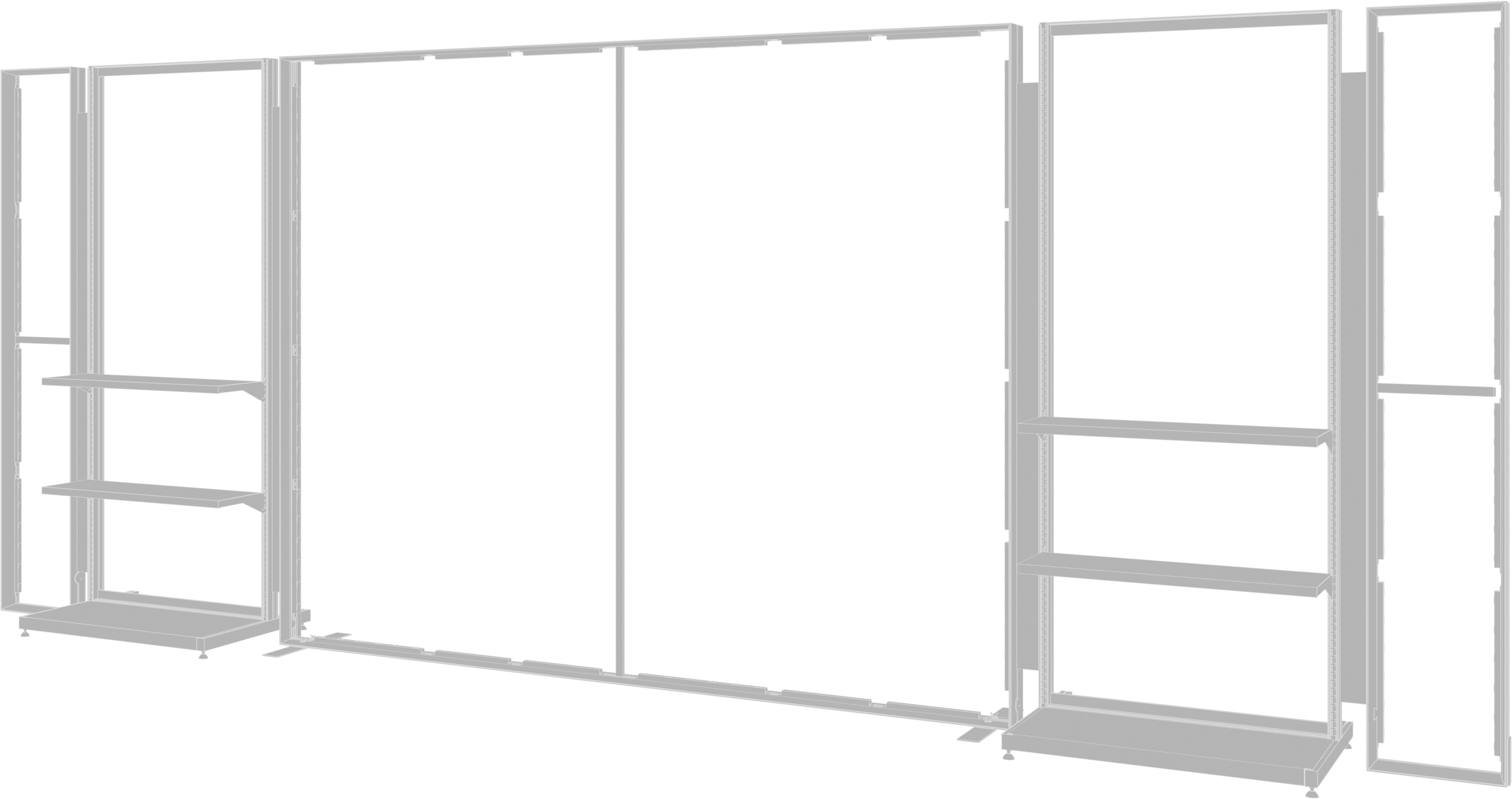 Hybrid Pro 20ft Modular Backwall Kit 36