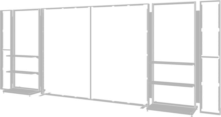 Hybrid Pro 20ft Modular Backwall Kit 36