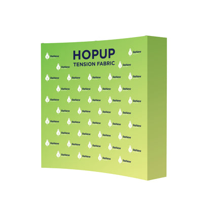 Hopup 5.5ft Curved Square Tabletop Tension Fabric Display
