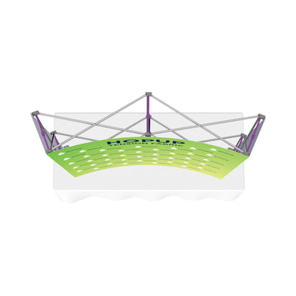 Hopup 5.5ft Curved Square Tabletop Tension Fabric Display