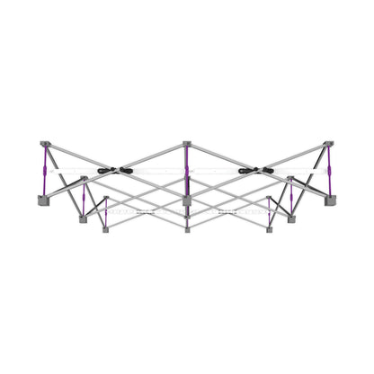 Hopup 5ft Backlit Straight Tabletop Tension Fabric Display