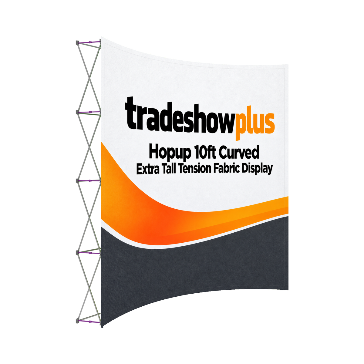 Hopup 10ft Curved Extra Tall Tension Fabric Display