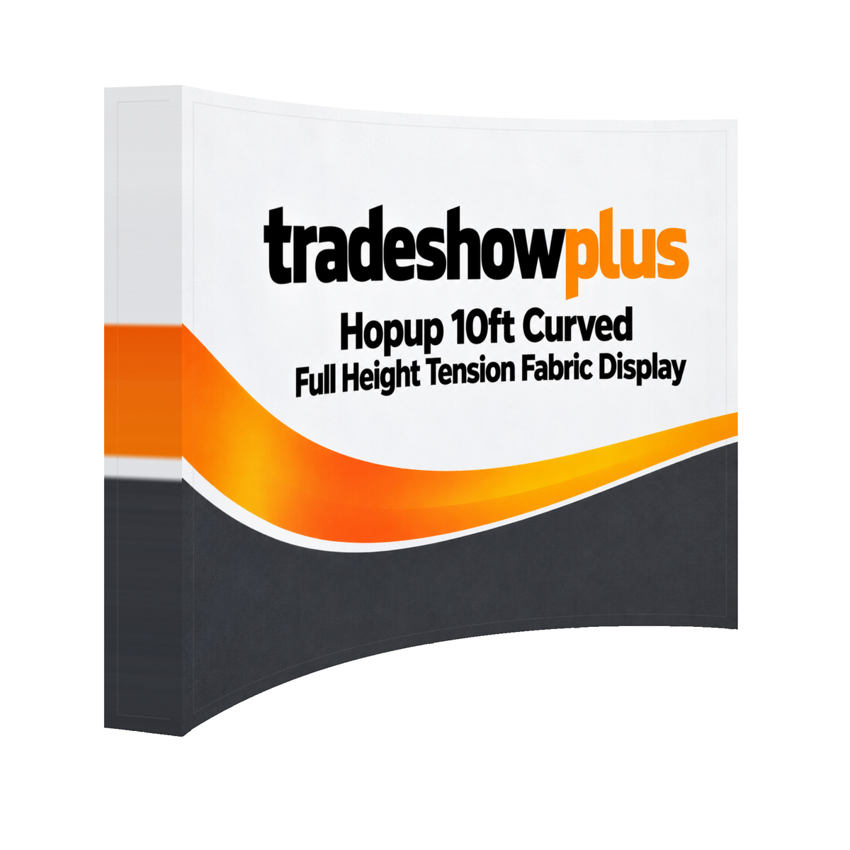 Hopup 10ft Curved Full Height Tension Fabric Display