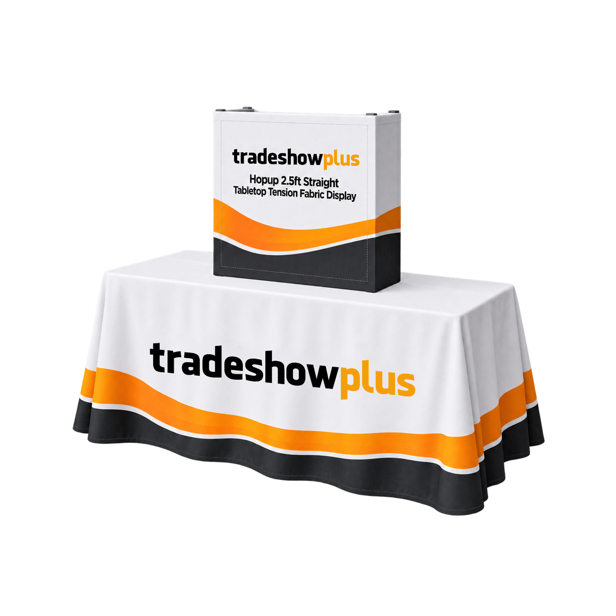 Hopup 2.5ft Straight Tabletop Tension Fabric Display