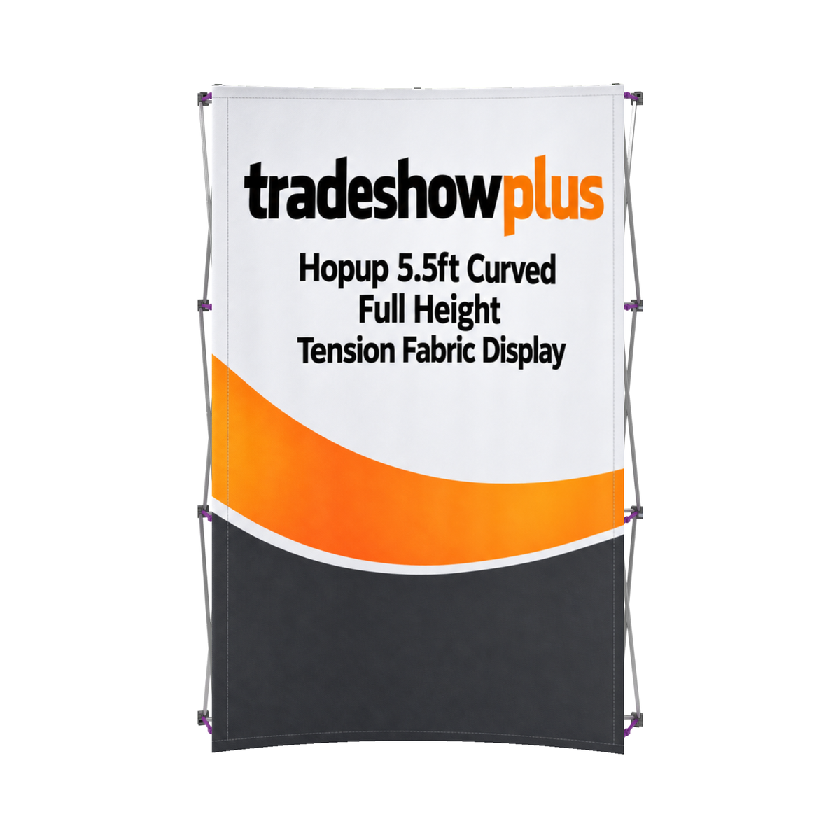 Hopup 5.5ft Curved Full Height Tension Fabric Display