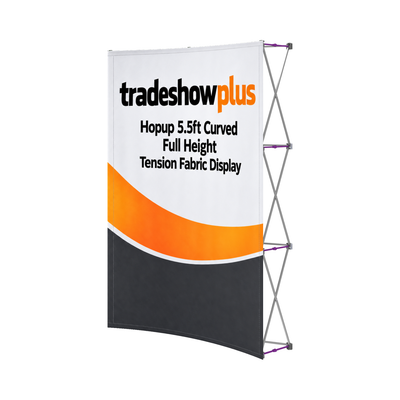 Hopup 5.5ft Curved Full Height Tension Fabric Display