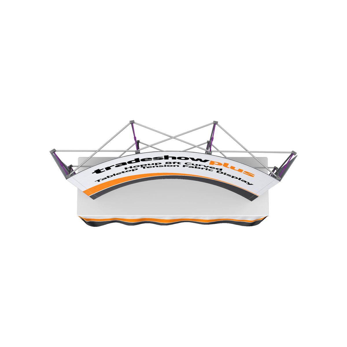 Hopup 8ft Curved Tabletop Tension Fabric Display