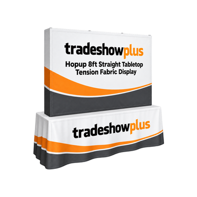 Hopup 8ft Straight Tabletop Tension Fabric Display