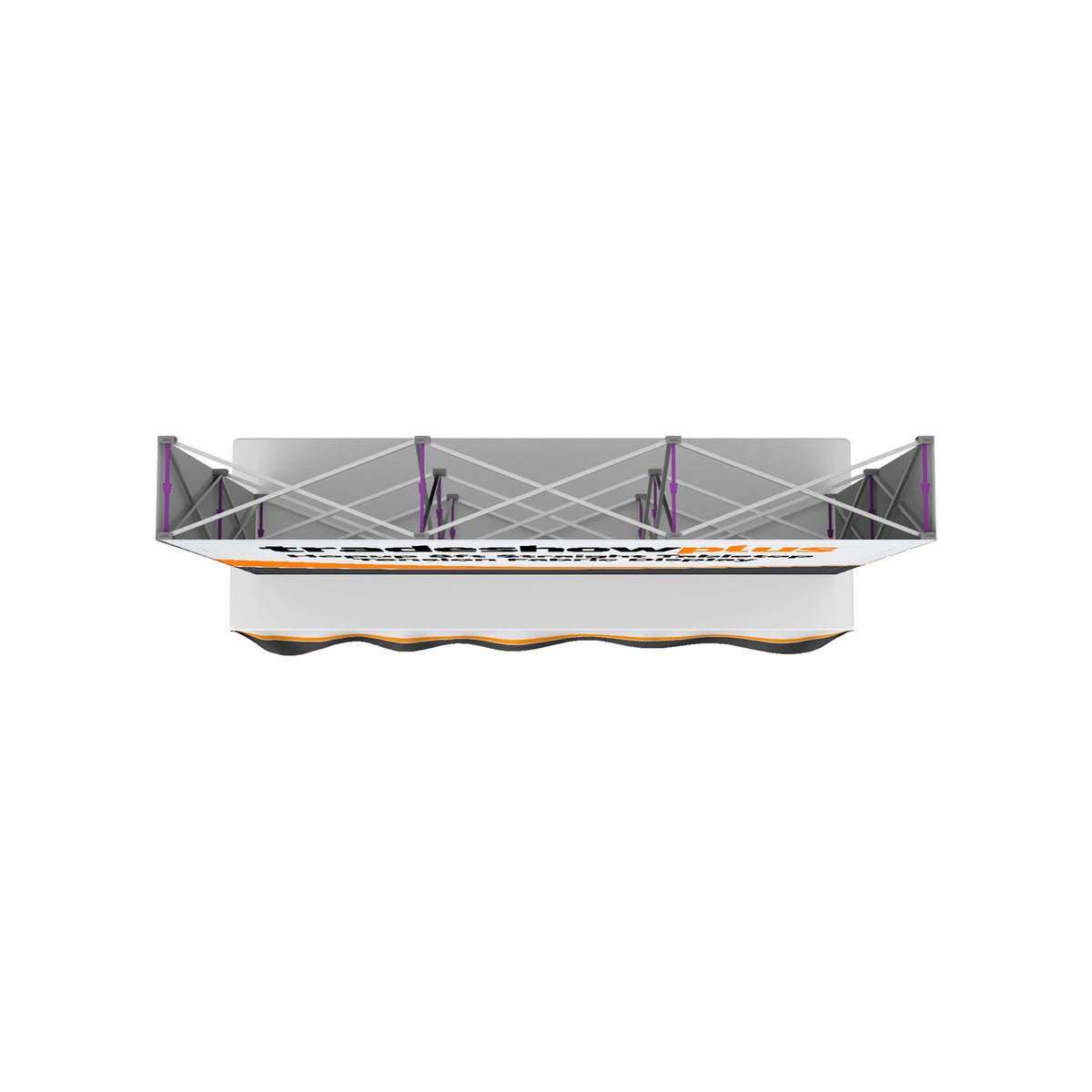 Hopup 8ft Straight Tabletop Tension Fabric Display