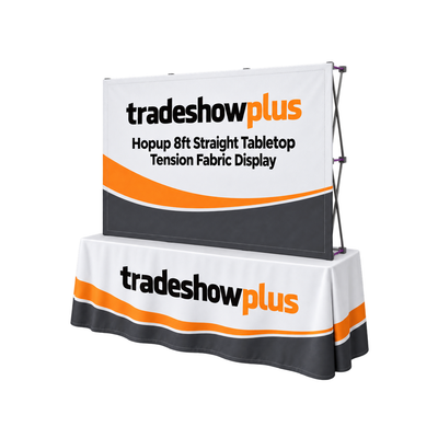 Hopup 8ft Straight Tabletop Tension Fabric Display