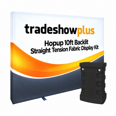 Hopup 10ft Backlit Straight Tension Fabric Display Kit