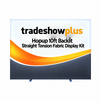 Hopup 10ft Backlit Straight Tension Fabric Display Kit