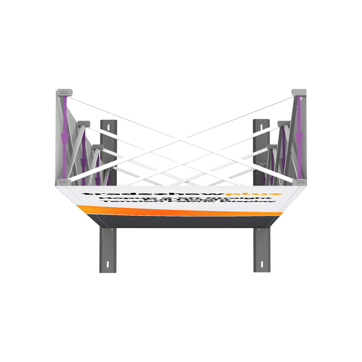 Hopup 2.5ft Straight Full Height Tension Fabric Display