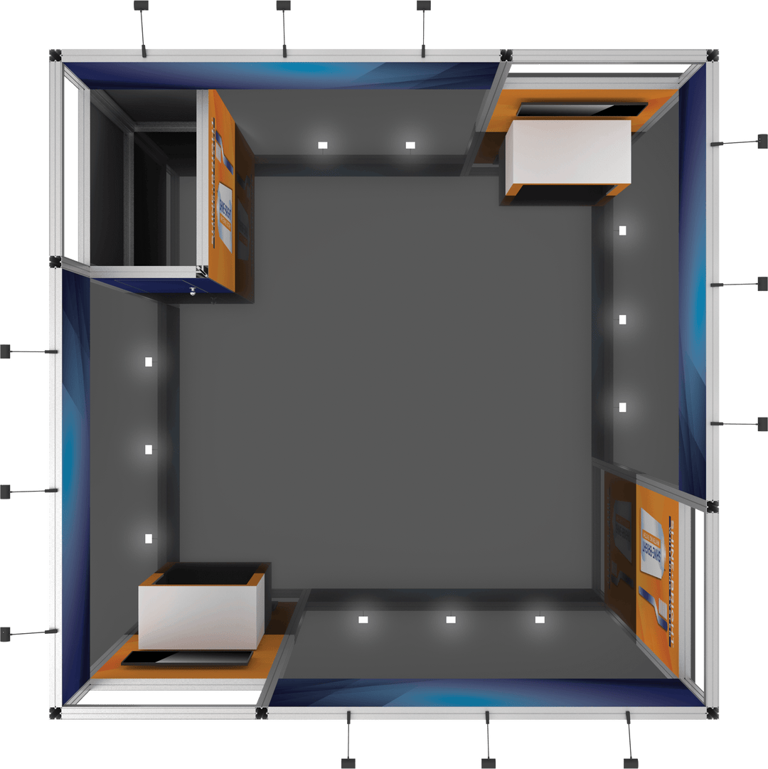 Hybrid Pro 20ft x 20ft Modular Island Kit 18B