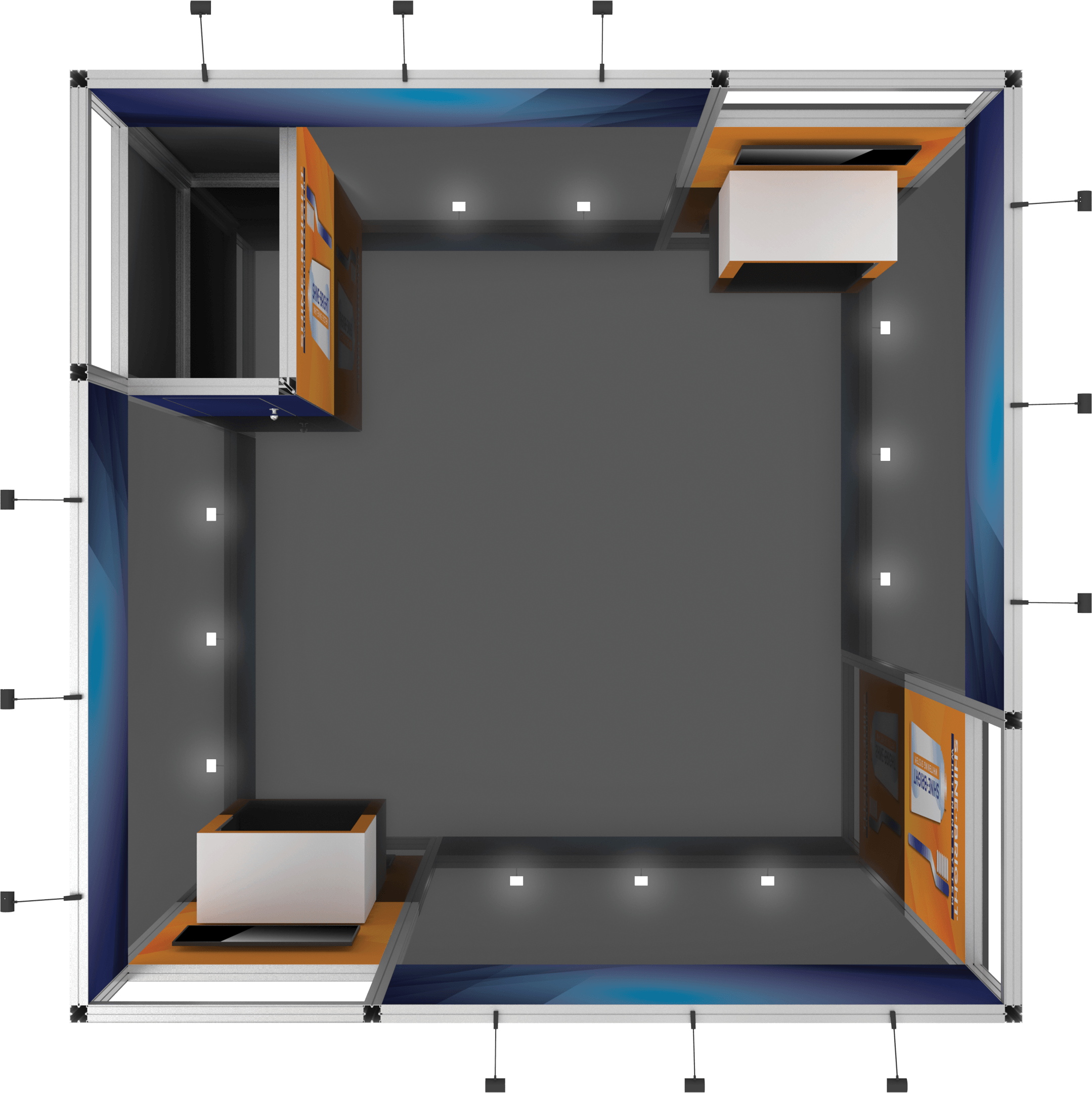 Hybrid Pro 20ft x 20ft Modular Island Kit 18B